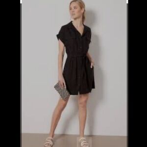 EVEREVE Black Arley Dress NWT Size Medium *Missing Belt
